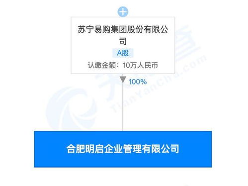蘇寧集團全資控股，合肥明啟企業管理有限公司成立，拓展教育咨詢服務版圖